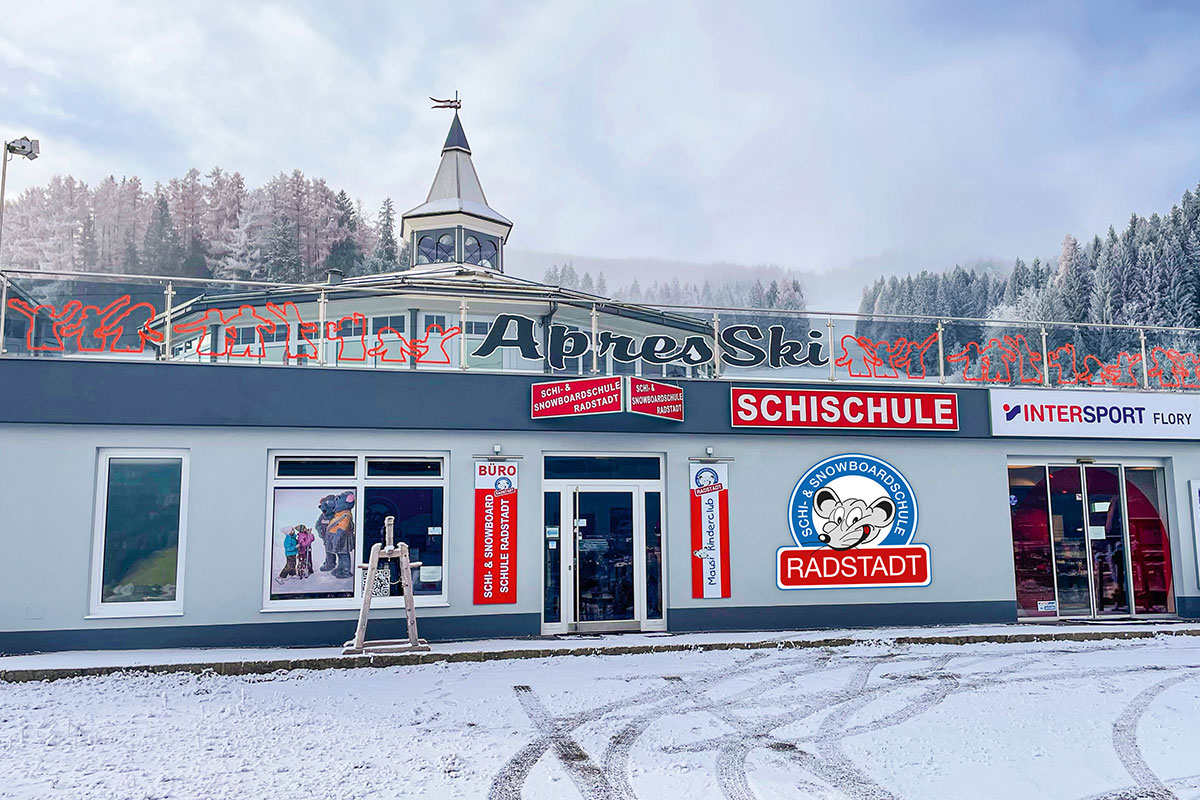 Schischulbüro an der Königslehenbahn in Radstadt, Schischule Radstadt